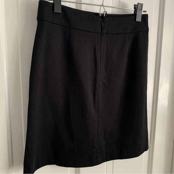 Nordstrom black ponte & faux leather skirt with vegan patch pockets by Halogen - Picture 10 of 14